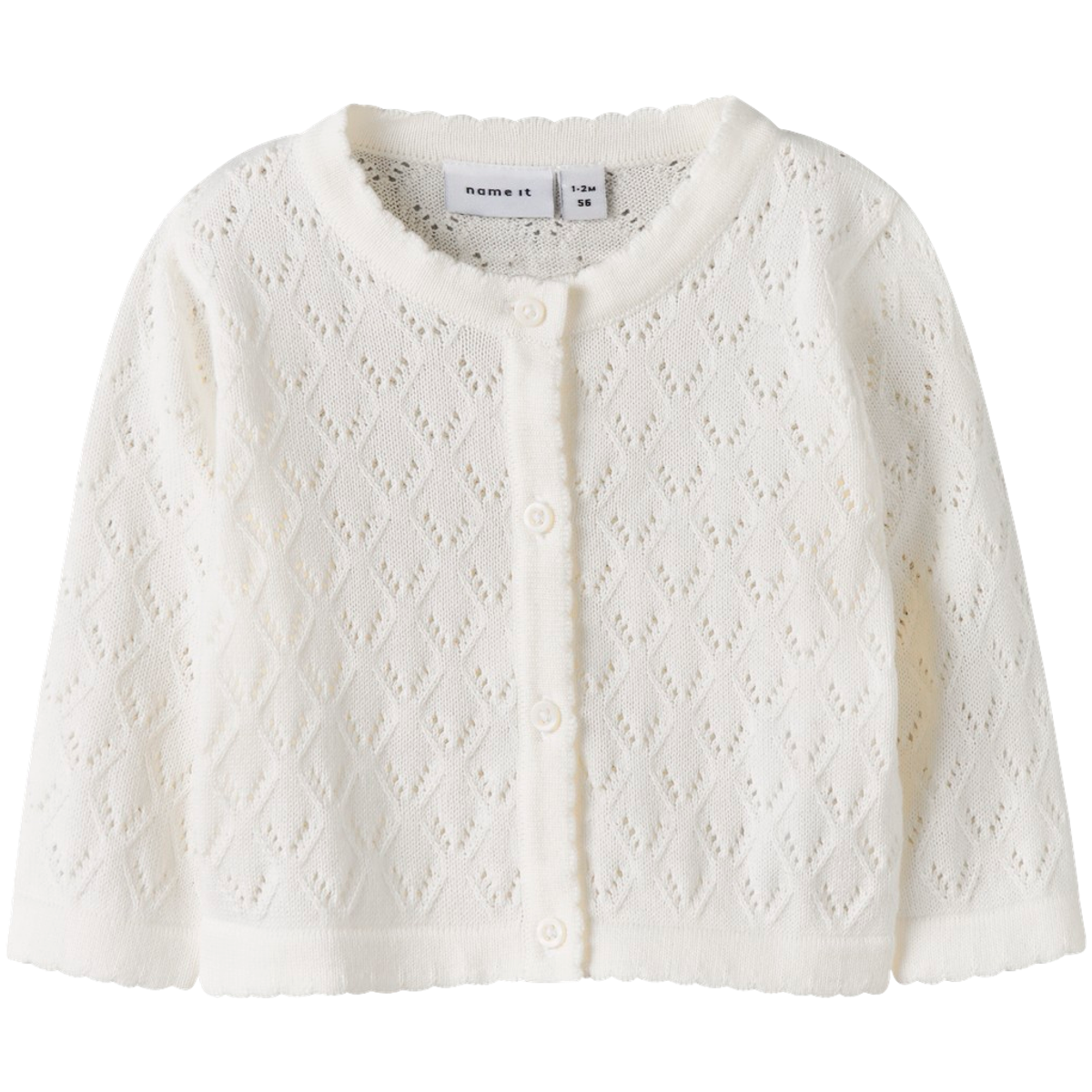 Name It Nbfdesina Baby Cardigan Cloud Dancer 3